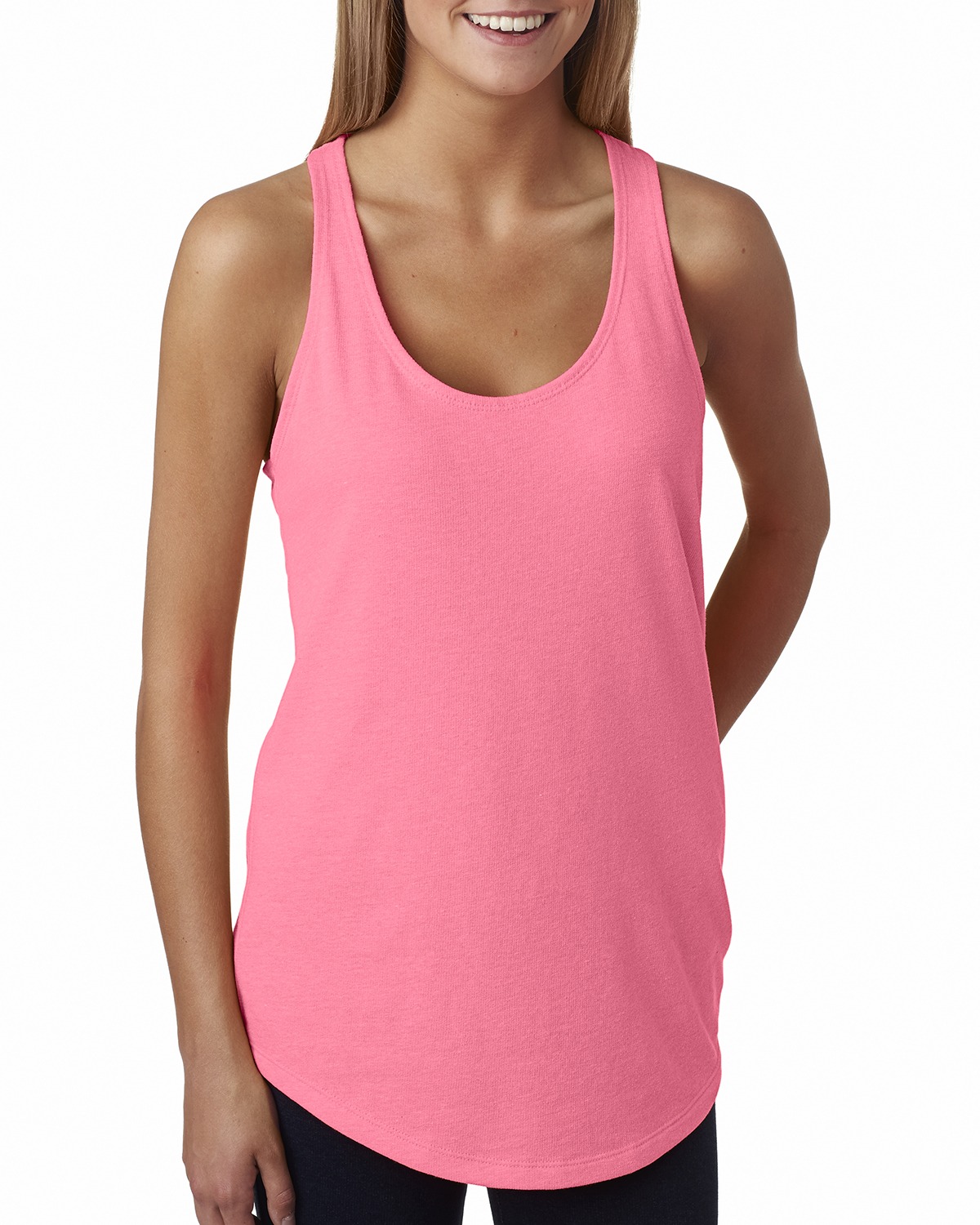 click to view Neon Heather Pink
